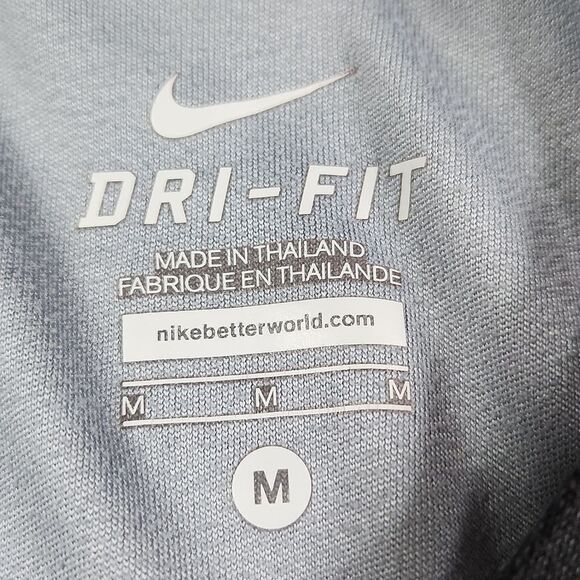 🧡Nike Gray & Black Dri-Fit Athletic Top Medium - Picture 8 of 10